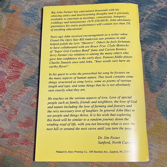 For The Funnybone And The Heart by Southern Humorist John G. “Big John” Farmer - Picture 2 of 16